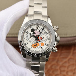 Rolex Daytona-116598RBOW Serie Chronograph Funktion Herren mechanische Uhr Mickey Mouse.