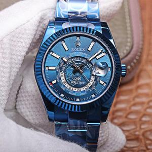 WWF Rolex, Skywalker SKW-DWELLER Serie DIW modifizierte Modelle, Herren automatische mechanische Uhr, schwarze Platte