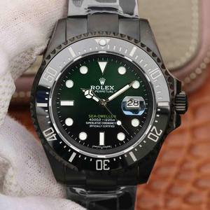 Rolex SEA-DWELLER Ghost King 〖Black Gold Steel〗 43MM einzeln rot nach und nach blau allmählich grün Kopie von zehn Jahren Essenz, parallele Kaufversion Ghost King.