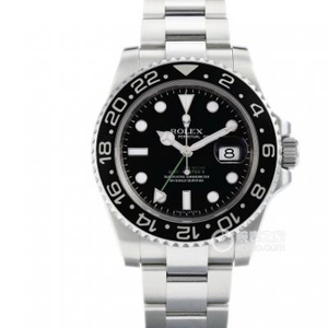 V9 Rolex Greenwich Type II Serie 116710LN-78200 Herren Stahlband Mechanische Uhr Grün Hand