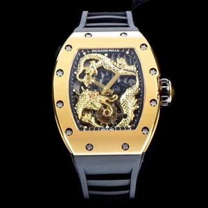 TW Fabrik RICHARD MILLE verwaltet RM057 Jackie Chan Panlong Tourbillon Uhr! Verwenden Sie mutig neue Leistungsmaterialien