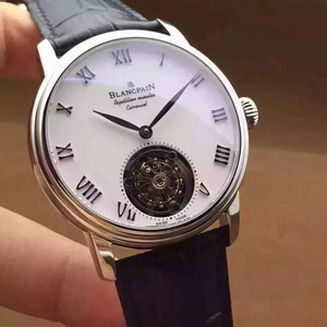 Eins zu eins Präzision siiert Blancpain Tourbillon Brasus Serie manuelle Wicklung Mode einfache Gürtel Herrenuhr