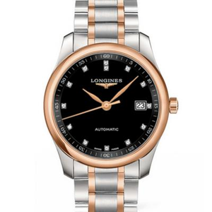 V9 Fabrik Uhr Longines Master Series Dreihand L2.793.5.57.7 Kalender Stil Rose Gold schwarz