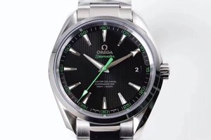 VS Factory Omega Seamaster Serie 150m schwarz Oberfläche Stahl Band Herren mechanische Uhr leuchtend