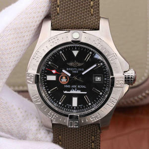 Re-grabado Breitling Avengers Seawolf Royal Ark Aircraft Carrier Force Order Limited Edition Nylon Silk Strap
