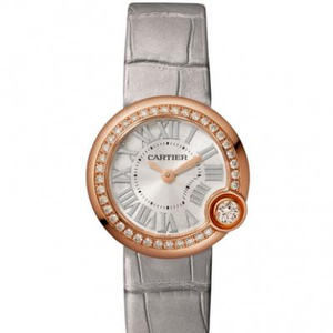 Cartier BALLON BLANC DE CARTIER serie reloj de cuarzo diamante señoras reloj WJBL0008