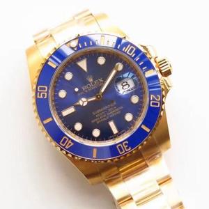 Taiwan CF Evergreen versión personalizada privada de alta gama oro completo fantasma de agua azul oro de 18k de espesor que el oro general El doble del grosor del reloj de hombre con movimiento de cuerda automática.