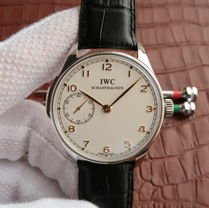 IWC Portugués IW524204 Reloj Mecánico para Hombres, Silver/Gold Index