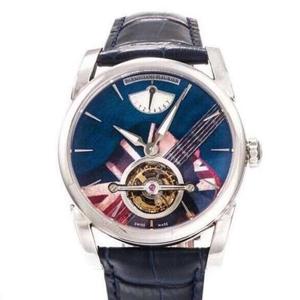 JB fábrica Parmigiani Fleurier TONDA serie PFS251 top tourbillon reloj con verdadero tourbillon manual de movimiento mecánico reloj de hombre.