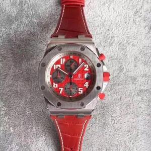 AP Audemars Piguet 12 pequeños segundos F1 Sao fideos rojos (producidos por JF) 42mm de diámetro