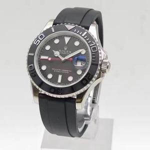 JF nuevo producto ROLEX Rolex Yacht-Master serie YM nuevo anillo de cerámica de cáscara de acero yate verdadero original 1:1 molde de apertura