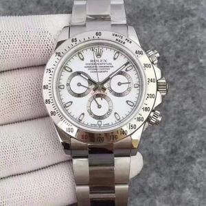 Labor S Daytona Blanco Dial Banda de Acero Cronógrafo Mecánico Movimiento Reloj Hombre por JF