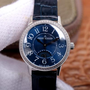 Reloj de serie de citas Jaeger-LeCoultre de fábrica MG, reloj mecánico automático para damas (placa azul) con diamantes