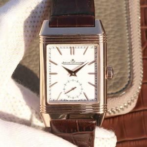 Alta imitación Jaeger LeCoultre Reverso reloj de oro rosa de dos manos semi-neutral reloj mecánico