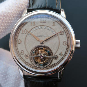 LH Lange 1815 serie 730.32 sandblasted edición limitada manual tourbillon movimiento reloj de hombre