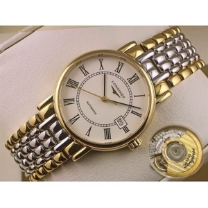 Movimiento suizo de alta imitación Longines magnífica serie reloj de hombre 18K oro reloj mecánico automático cara blanca