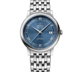 GP Factory Omega New De Ville Series Steel Band Men's Mechanical Watch Blue Surface última versión mejorada