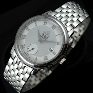 Movimiento suizo Omega 18K oro rosa cara reloj Diefei coaxial pequeña empresa mecánico todo-acero reloj de los hombres