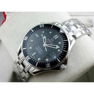 Omega OMEGA Seamaster 007 serie reloj de hombre con función de 24 horas de acero de acero banda azul cerámica anillo de cerámica de cuatro manos azul fideos top diamante escala reloj de los hombres