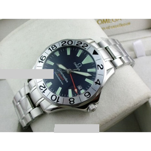 Relojes suizos Omega OMEGA Seamaster serie 007 hombres reloj de acero banda de acero anillo digital de cuatro mano bar ding escala reloj de hombre