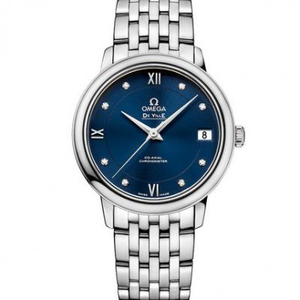 Omega De Ville 424.10.33.20.53.001 reloj de señoras de cara azul