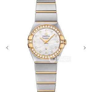 V6 Fábrica Omega Constellation Series Reloj de cuarzo de señoras 27mm 1:1 diamante genuino grabado