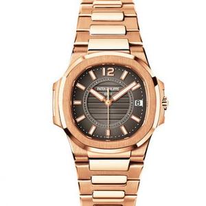 JJ réplica de fábrica uno por uno pátina 7011/1R-010 reloj de señoras de cuarzo oro rosa