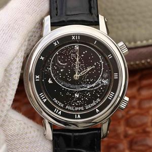 Patek Philippe actualizado versión de cielo estrellado 5102 cielo y luna de la serie de cielo de Ginebra reloj mecánico réplica reloj