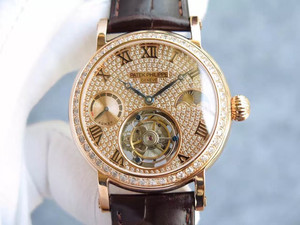 Mecanismo de bobinado manual Patek Philippe (tourbillon de estrella de potencia)