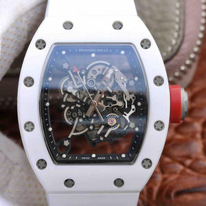 KV Richard Mille RM055 reloj de cerámica clásico vino barril forma mesa cuerpo reloj mecánico de los hombres