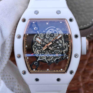 RM factory Richard Mille RM055 reloj mecánico automático de cerámica con cinta para hombre.