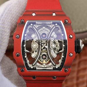 Réplica superior Richard Mille RM53-01 reloj mecánico automático de los hombres de alta gama fibra de carbonoUT Omega vintage Seamaster serie 30 reloj de correa mecánica para hombre original de una a una réplica