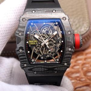 RELOJ mecánico para hombre ZF Richard Mille RM035, fibra de carbono, cinta