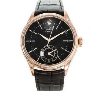 Rolex Cellini 50525 reloj mecánico de placa negra para hombre. .