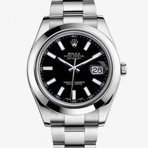 Reloj Rolex Datejust Series 116300 para hombre (placa negra)