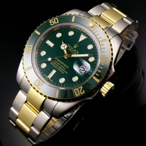 Reloj suizo Rolex para hombre Green Water Ghost Stalker Bolso de hombre 18K oro reloj mecánico automático ETA2836 Movimiento
