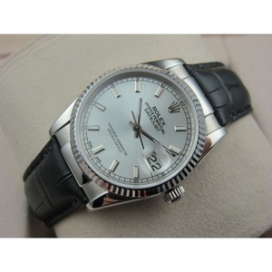 Reloj suizo Rolex Rolex reloj Fecha correa de piel reloj de hombre movimiento suizo ETA