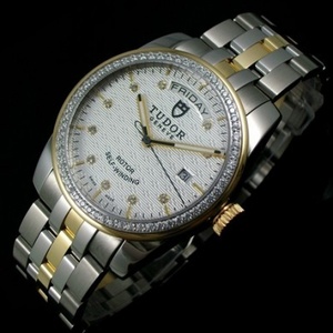 Tudor TUDOR Junyu 18K oro blanco cara de diamante automático mecánico suizo reloj escala de diamante