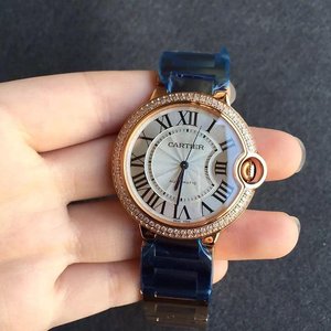 v6 réplica de fábrica Cartier globo azul señoras reloj mecánico