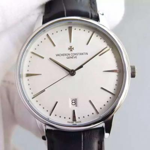 Reloj para hombre Vacheron Constantin Heritage Series 85180 / 000G-9230 con esfera blanca.