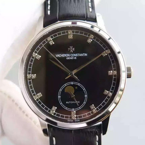 Vacheron Constantin herencia 81180 ultrafino lunar serie de reloj mecánico para hombre