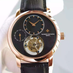 El mejor reloj mecánico de hombre de la serie tourbillon de Vacheron Constantin muestra las 24 horas a la izquierda