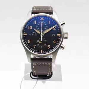 ZF Factory IWC Spitfire Chronograph Reloj automático para hombre cronógrafo (cara negra)