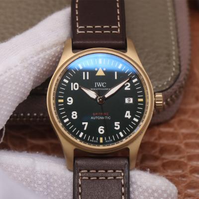 MKS IWC Spitfire Bronce reloj choques 39mmx10.5mm reloj cinturón reloj de movimiento mecánico automático reloj de los hombres - Haga un click en la imagen para cerrar
