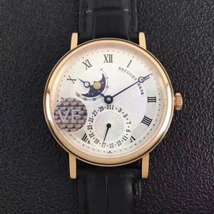 Breguet Breguet Classique Retro-sarjan monitoiminen kuu vaihe 18k kultaa