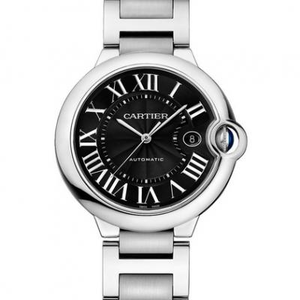 CR Factory Cartier Sininen Ilmapallo sarja WSBB0003 miesten mekaaninen automaattinen katsella suuri musta pinta teräs bändi 42mm