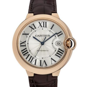 Re-kaiverrettu V6 Cartier Sininen Balloon-sarja W6900651 (Suuri 42mm) Mekaaninen miesten Watch Rose Gold