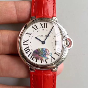 V6 Factory Cartier Sininen Balloon Series (Medium 36MM) Sveitsin Kvartsi naisten valkoinen kasvot