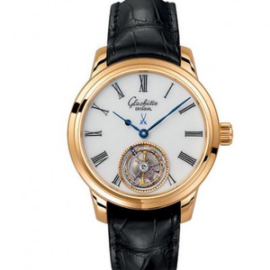 Glashütte Original Senator -sarja 94-11-01-01-04 True Tourbillon Kello Valkoinen Levy Rose Gold.