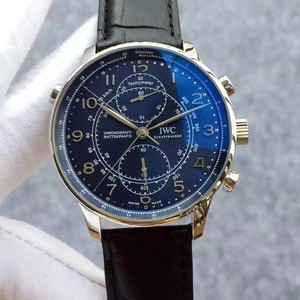 IWC Portugalin Chronograph Chronograph Seconds Series Mekaaninen Miesten Watch Shanghai7750 Chronograph Movement